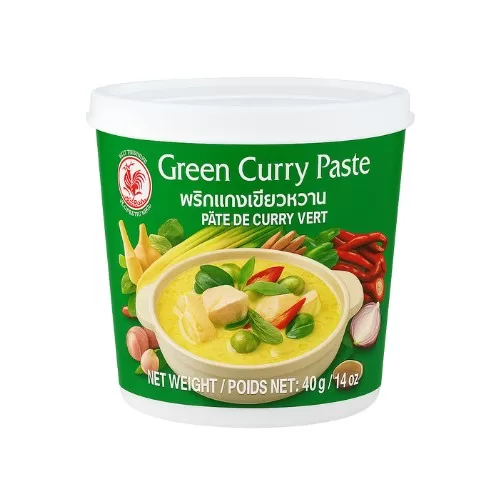 PASTA DE CURRY VERDE COCK BRAND POTE 400 GRS